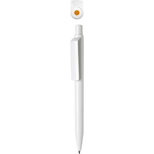Kugelschreiber 'Dot solid' (Art.-Nr. CA784370) - Druckkugelschreiber mit farbigem Drücke...