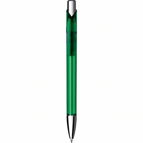 Kugelschreiber 'Jet transparent chrom' (Art.-Nr. CA800865) - Druckkugelschreiber, Schaft und Clip in...