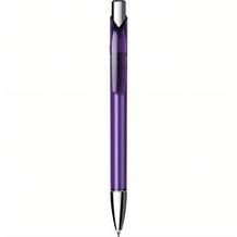 Kugelschreiber 'Jet transparent chrom' (lila) (Art.-Nr. CA805647)