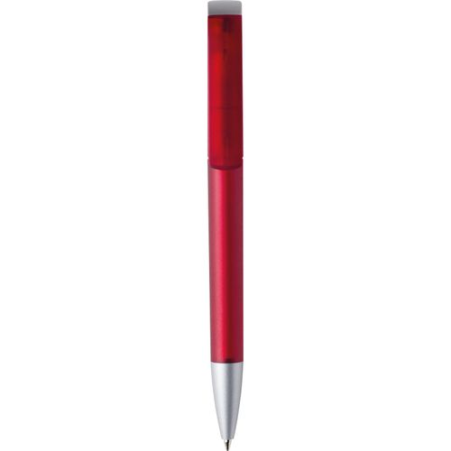 Kugelschreiber 'Tag frost Silver' (Art.-Nr. CA815470) - Dreh-Kugelschreiber, Schaft und Oberteil...
