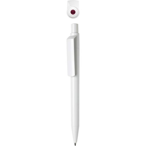 Kugelschreiber 'Dot solid' (Art.-Nr. CA825188) - Druckkugelschreiber mit farbigem Drücke...