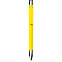Kugelschreiber 'Jet softtouch chrom' (gelb) (Art.-Nr. CA845727)