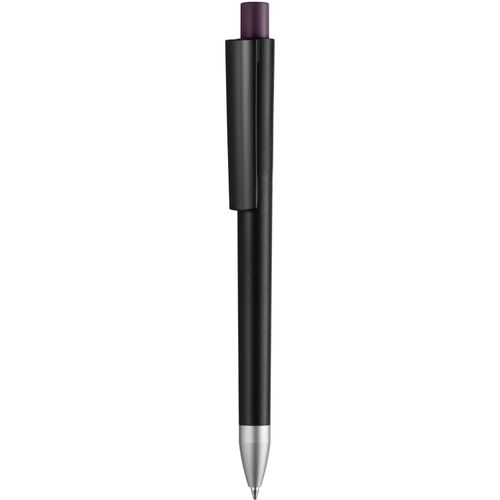 Kugelschreiber 'Cloud solid black color' (Art.-Nr. CA855114) - Druckkugelschreiber, Schaft, Oberteil,...