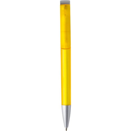 Kugelschreiber 'Tag frost Silver' (Art.-Nr. CA862881) - Dreh-Kugelschreiber, Schaft und Oberteil...