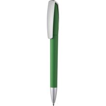 Kugelschreiber 'Space softtouch silver' (grün) (Art.-Nr. CA882366)