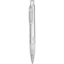 Kugelschreiber 'Helix Grip transparent' (weiß) (Art.-Nr. CA906752)