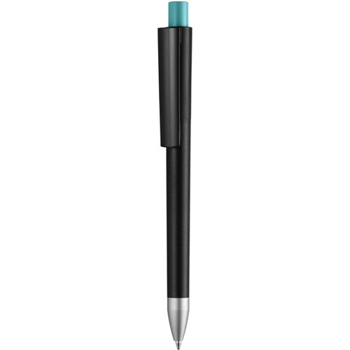 Kugelschreiber 'Cloud solid black color' (Art.-Nr. CA958302) - Druckkugelschreiber, Schaft, Oberteil,...