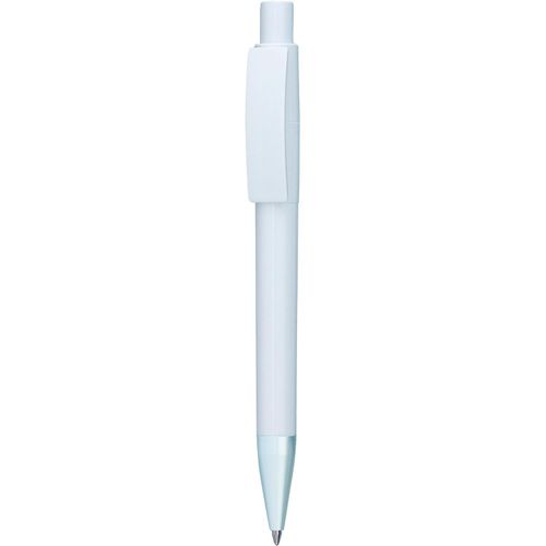 Kugelschreiber 'Next Silver' (Art.-Nr. CA961145) - Druckkugelschreiber in Vollton weiß...