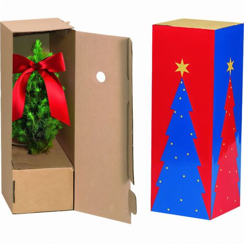 Schuber für Einzelversandkartonage kleine Weihnachtsbäumchen (Art.-Nr. CA517891) - Schuber für Einzelversandpackung kleine...