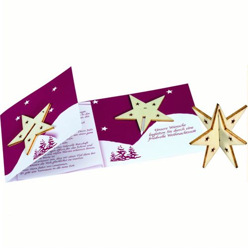 Sternen-Karte  Der Stern des Vertrauens (Art.-Nr. CA599776) - Diese ansprechende Weihnachtskarte...