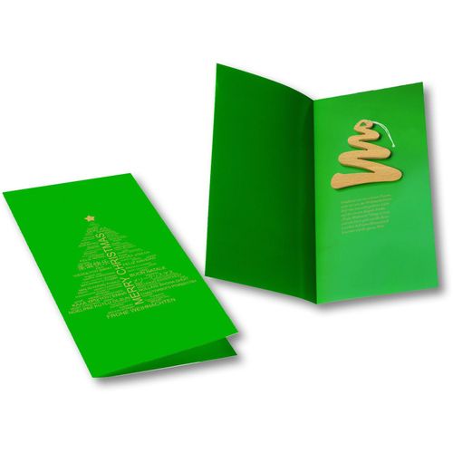 Weihnachtskarte Tannenbaum (Art.-Nr. CA703900) - Eine klassische Weihnachtskarte in...