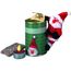 Magnetischer Weihnachtsmann in der Dose (grün) (Art.-Nr. CA731841)