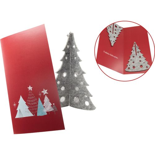 Weihnachtskarte Winterwald (Art.-Nr. CA845779) - Ein kleiner Weihnachtsbaum aus Filz...
