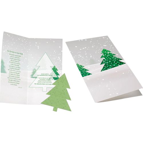 Weihnachtskarte Christbaum (Art.-Nr. CA895207) - Der Tannenbaum enthält bereits Fichtens...