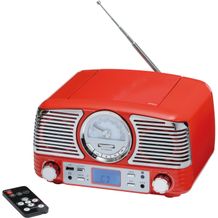 CD-Radiorekorder DINER (rot, silber) (Art.-Nr. CA030300)