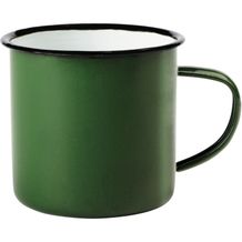 Emaille Becher RETRO CUP (grün, weiß) (Art.-Nr. CA040325)