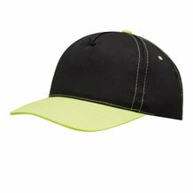 5-Panel-Baseball-Cap SPORTSMAN (gelb, schwarz) (Art.-Nr. CA071526)