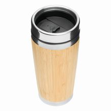 Isolierbecher BAMBOO DRINK (braun, silber) (Art.-Nr. CA072096)