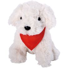 Plüsch-Hund BENNI (???????, rot, weiß) (Art.-Nr. CA085694)