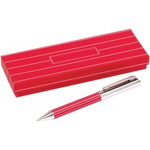 Kugelschreiber ADORNO (rot, silber) (Art.-Nr. CA136090)