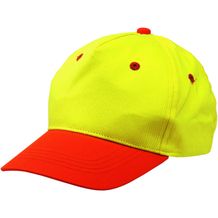 5-Panel-Cap für Kinder CALIMERO (gelb, orange) (Art.-Nr. CA223907)