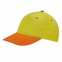 5-Panel-Cap für Kinder CALIMERO (gelb, orange) (Art.-Nr. CA223907)