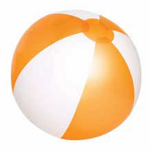 Aufblasbarer Strandball ATLANTIC SHINY (orange, weiß) (Art.-Nr. CA291592)