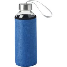 Glas-Trinkflasche TAKE JUTY (blau) (Art.-Nr. CA302385)
