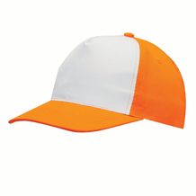 5-Panel-Cap SHINY (orange, weiß) (Art.-Nr. CA306233)