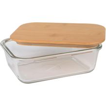 Lunchbox ROSILI L, Füllmenge ca. 1.060 ml (braun, transparent) (Art.-Nr. CA307214)