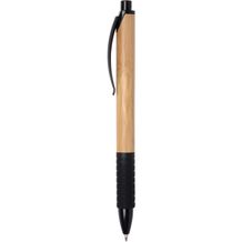 Kugelschreiber BAMBOO RUBBER (braun, schwarz) (Art.-Nr. CA308087)
