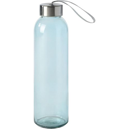 Glas-Trinkflasche TAKE SMART (Art.-Nr. CA337571) - Glas-Trinkflasche TAKE SMART: Edelstahld...