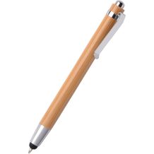 Kugelschreiber TOUCH BAMBOO (braun, silber) (Art.-Nr. CA375728)
