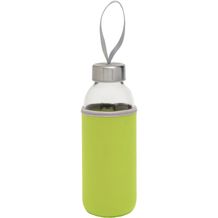 Glas-Flasche TAKE WELL (apfelgrün, transparent) (Art.-Nr. CA445430)