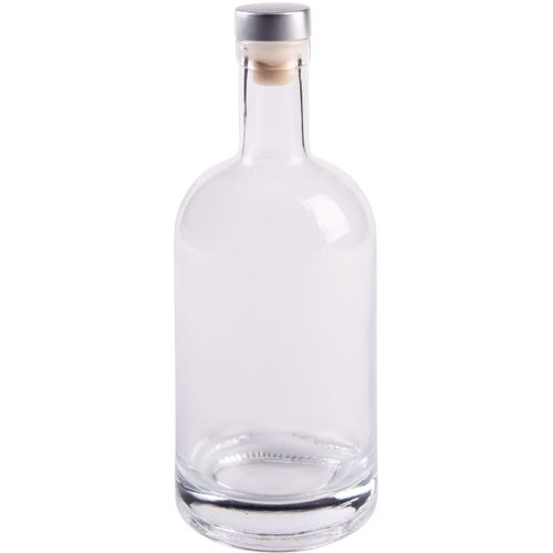 Glas-Trinkflasche PEARLY (Art.-Nr. CA491966) - Glas-Trinkflasche PEARLY: mit Silikon-Ko...