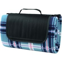 Picknickdecke OUTDOOR BREAK (blau / schwarz / weiß) (Art.-Nr. CA499096)