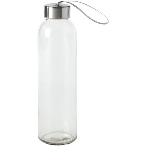 Glas-Trinkflasche TAKE SMART (Art.-Nr. CA521016) - Glas-Trinkflasche TAKE SMART: Edelstahld...