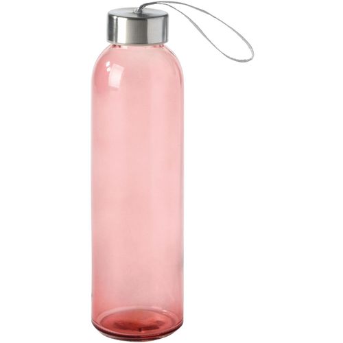 Glas-Trinkflasche TAKE SMART (Art.-Nr. CA547547) - Glas-Trinkflasche TAKE SMART: Edelstahld...