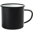Emaille Becher RETRO CUP (schwarz, weiß) (Art.-Nr. CA571115)