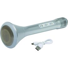Wireless-Karaoke-Mikrofon CHOIR (silber) (Art.-Nr. CA576779)