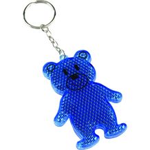 Reflektierender Schlüsselanhänger TEDDY (blau) (Art.-Nr. CA588013)
