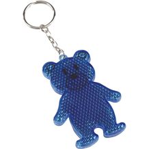 Reflektierender Schlüsselanhänger TEDDY (blau) (Art.-Nr. CA588013)