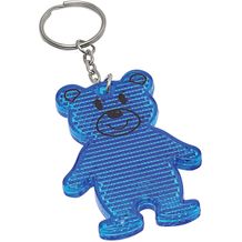 Reflektierender Schlüsselanhänger TEDDY (blau) (Art.-Nr. CA588013)