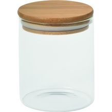 Glas-Vorratsdose ECO STORAGE S, Füllmenge ca. 450 ml (braun, transparent) (Art.-Nr. CA614428)
