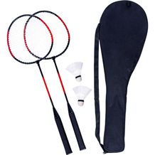 Badminton-Set SMASH (, rot, schwarz) (Art.-Nr. CA643494)