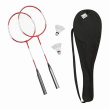 Badminton-Set SMASH (, rot, schwarz) (Art.-Nr. CA643494)