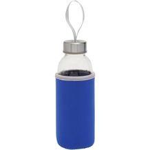 Glas-Flasche TAKE WELL (royalblau, transparent) (Art.-Nr. CA676408)