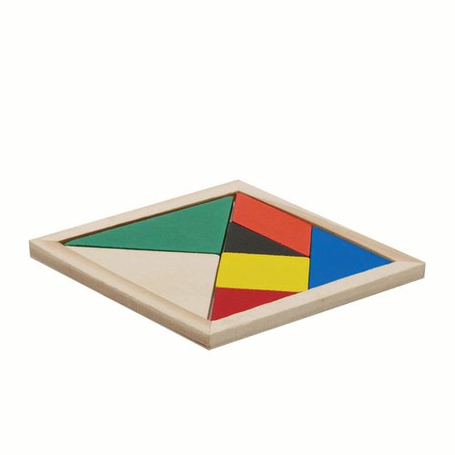 Holz-Puzzle TANGRAM BASE (Art.-Nr. CA688804) - Holz-Puzzle TANGRAM BASE: 7 Puzzleteile