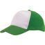 5-Panel-Baseball-Cap BREEZY (dunkelgrün, weiß) (Art.-Nr. CA700186)