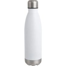 Vakuum-Trinkflasche GOLDEN TASTE doppelwandig (weiß) (Art.-Nr. CA700206)